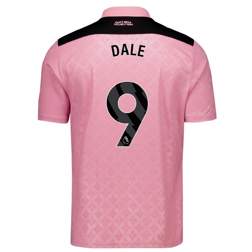 Danxen Niño Camiseta Eleanor Dale #9 Rosaclaro Negro 2ª Equipación 2026/27 La Camisa