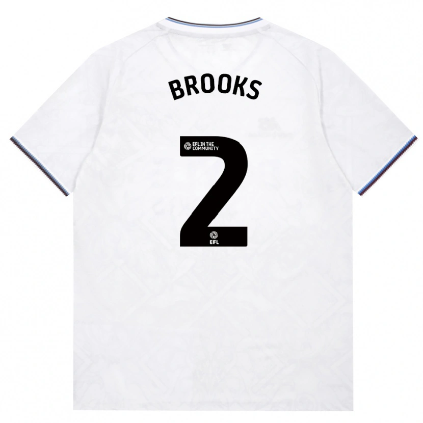 Danxen Niño Camiseta Connor Brooks #2 Borgoña Blanco 2ª Equipación 2026/27 La Camisa