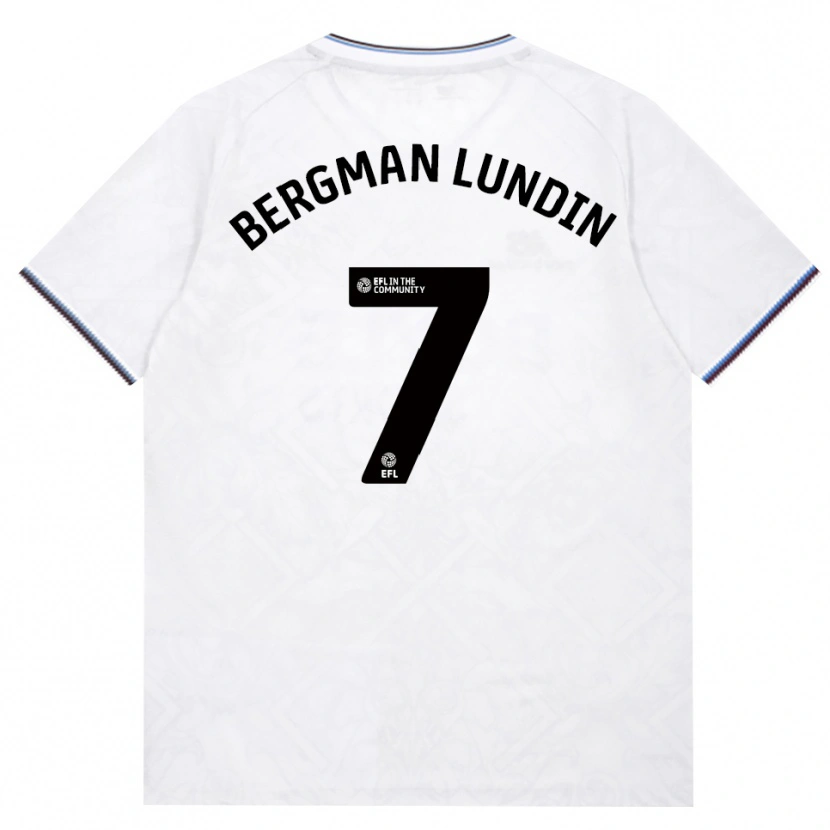Danxen Niño Camiseta Marika Bergman-Lundin #7 Borgoña Blanco 2ª Equipación 2026/27 La Camisa