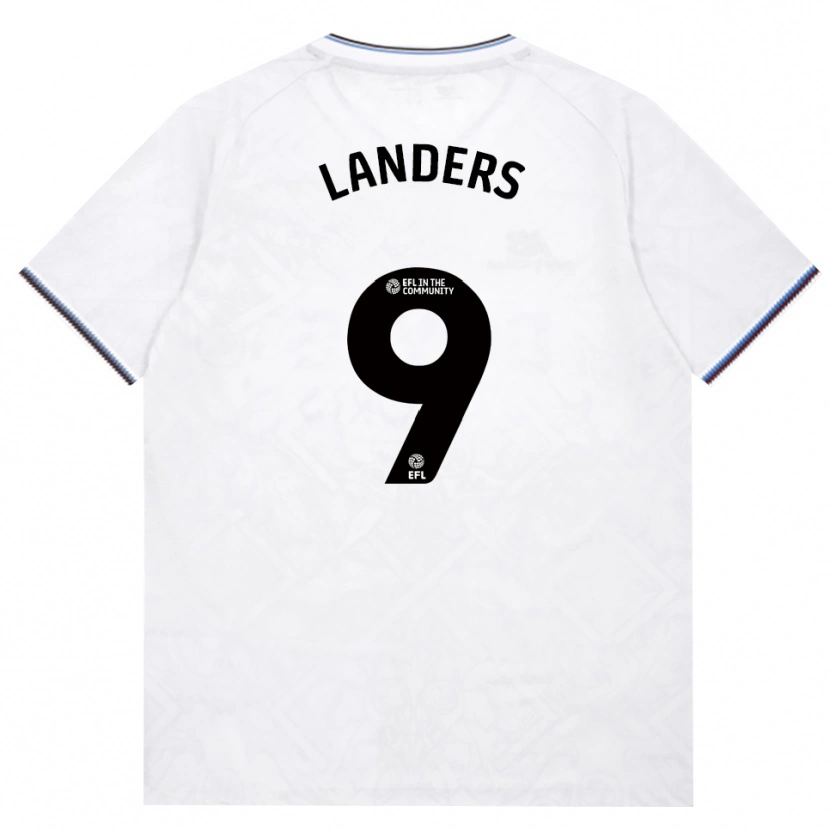 Danxen Niño Camiseta Josh Landers #9 Borgoña Blanco 2ª Equipación 2026/27 La Camisa