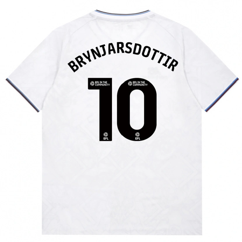 Danxen Niño Camiseta Dagný Brynjarsdóttir #10 Borgoña Blanco 2ª Equipación 2026/27 La Camisa