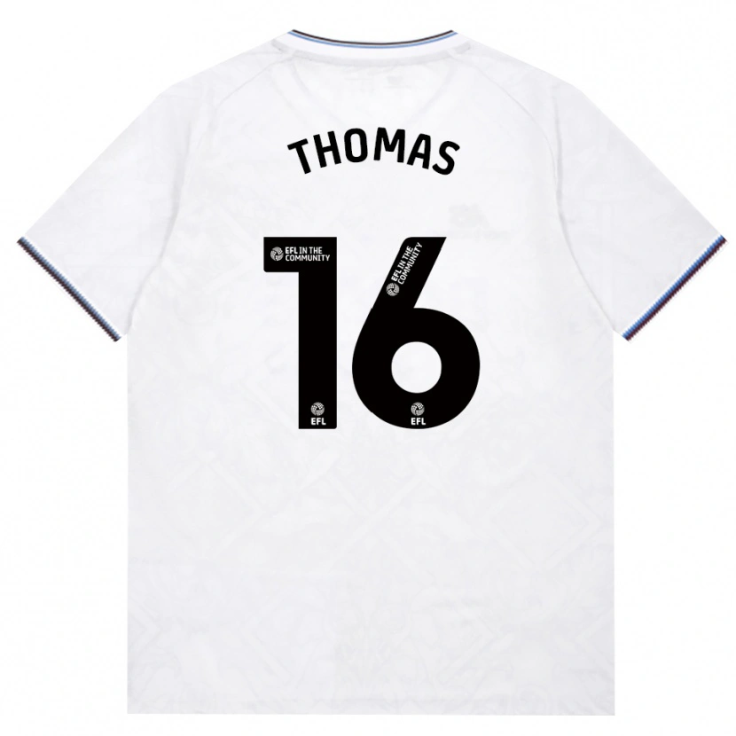 Danxen Niño Camiseta Isaac Thomas #16 Borgoña Blanco 2ª Equipación 2026/27 La Camisa