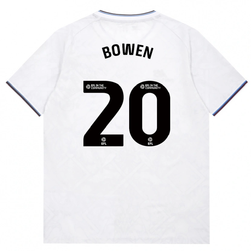 Danxen Niño Camiseta Jarrod Bowen #20 Borgoña Blanco 2ª Equipación 2026/27 La Camisa