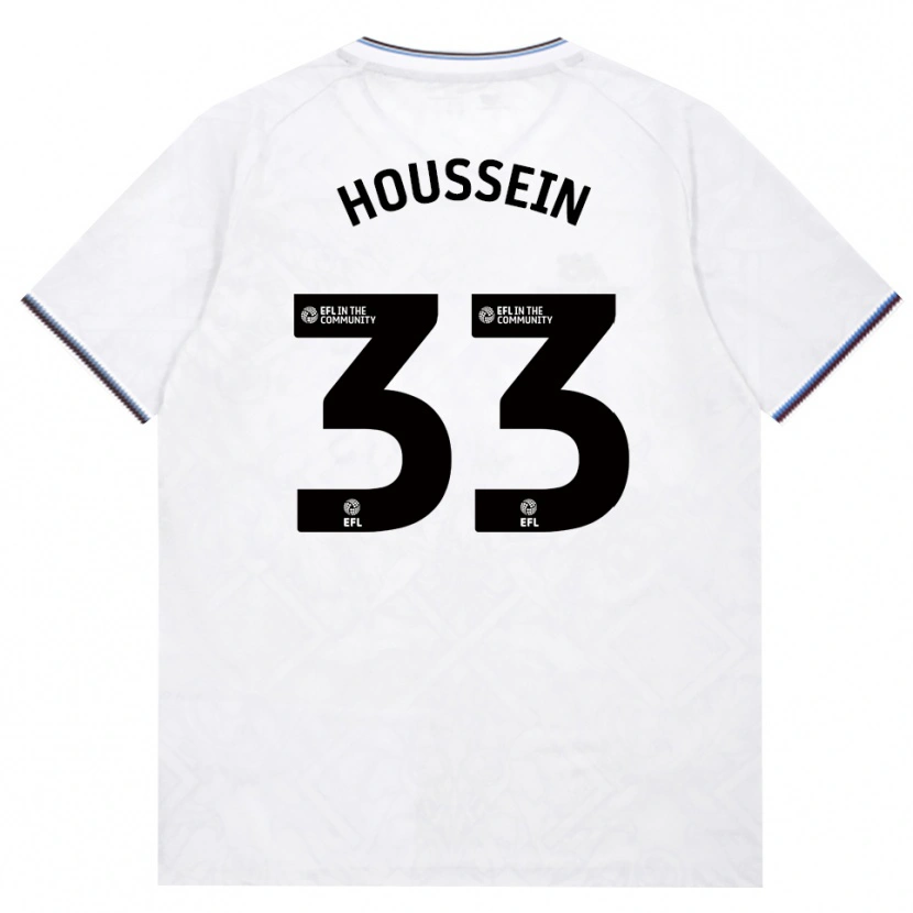 Danxen Niño Camiseta Halle Houssein #33 Borgoña Blanco 2ª Equipación 2026/27 La Camisa