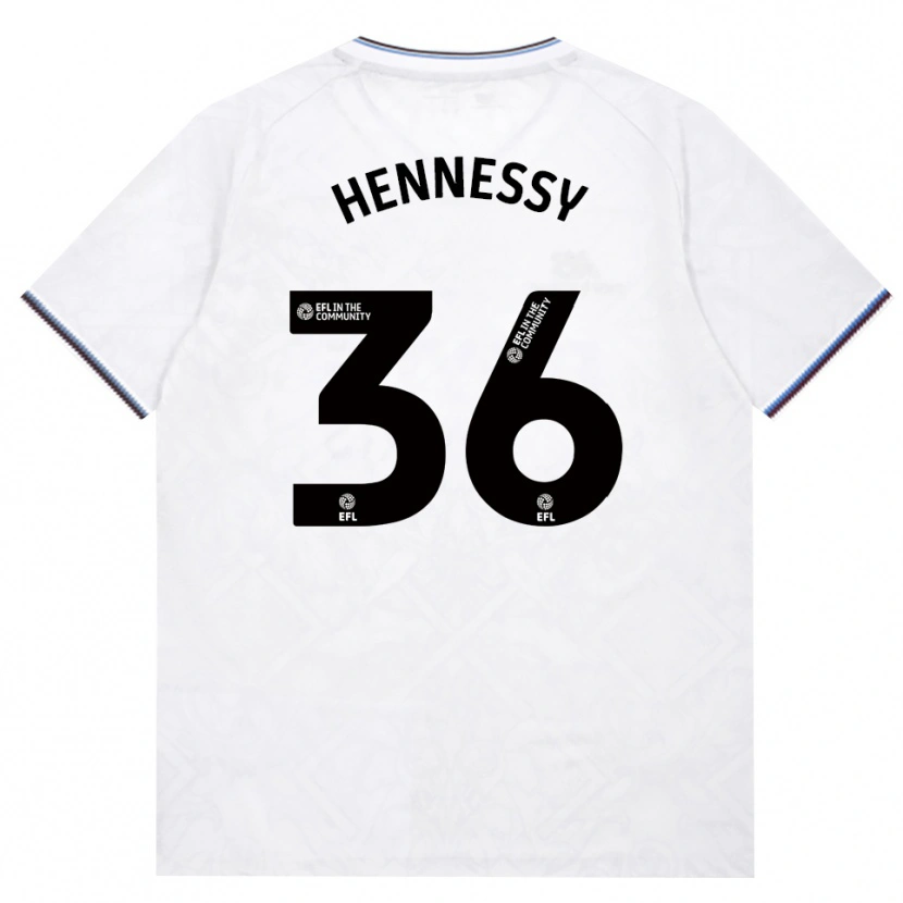 Danxen Niño Camiseta Alexandra Hennessy #36 Borgoña Blanco 2ª Equipación 2026/27 La Camisa