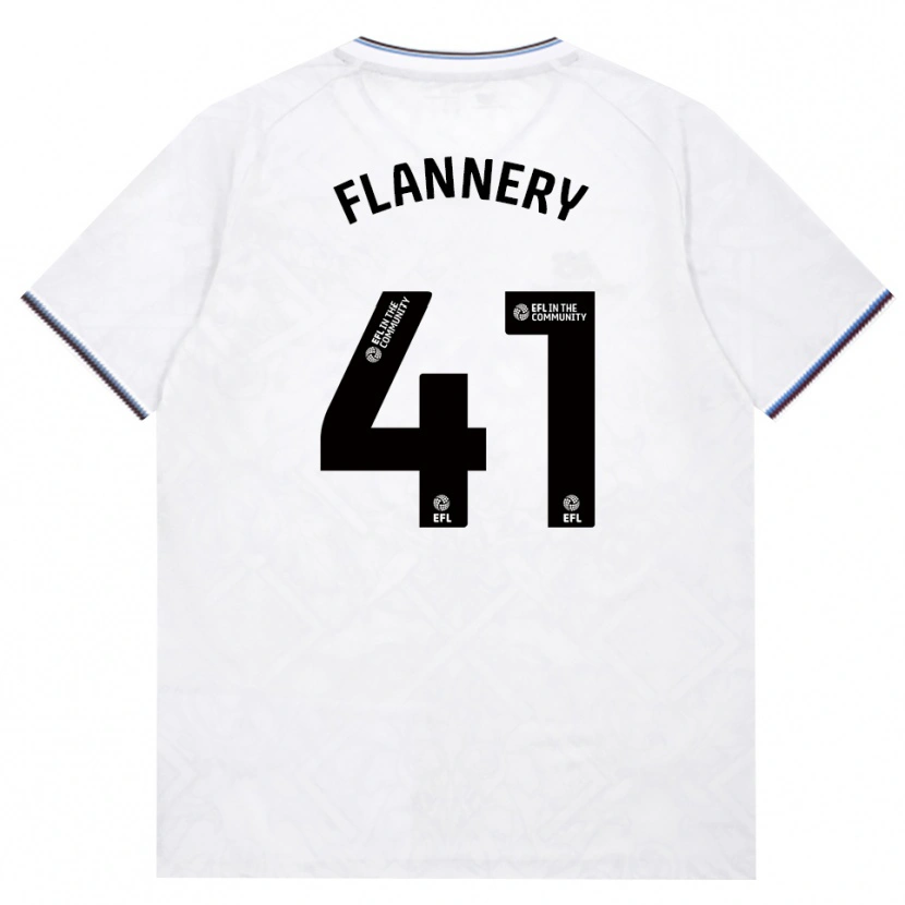 Danxen Niño Camiseta Keira Flannery #41 Borgoña Blanco 2ª Equipación 2026/27 La Camisa