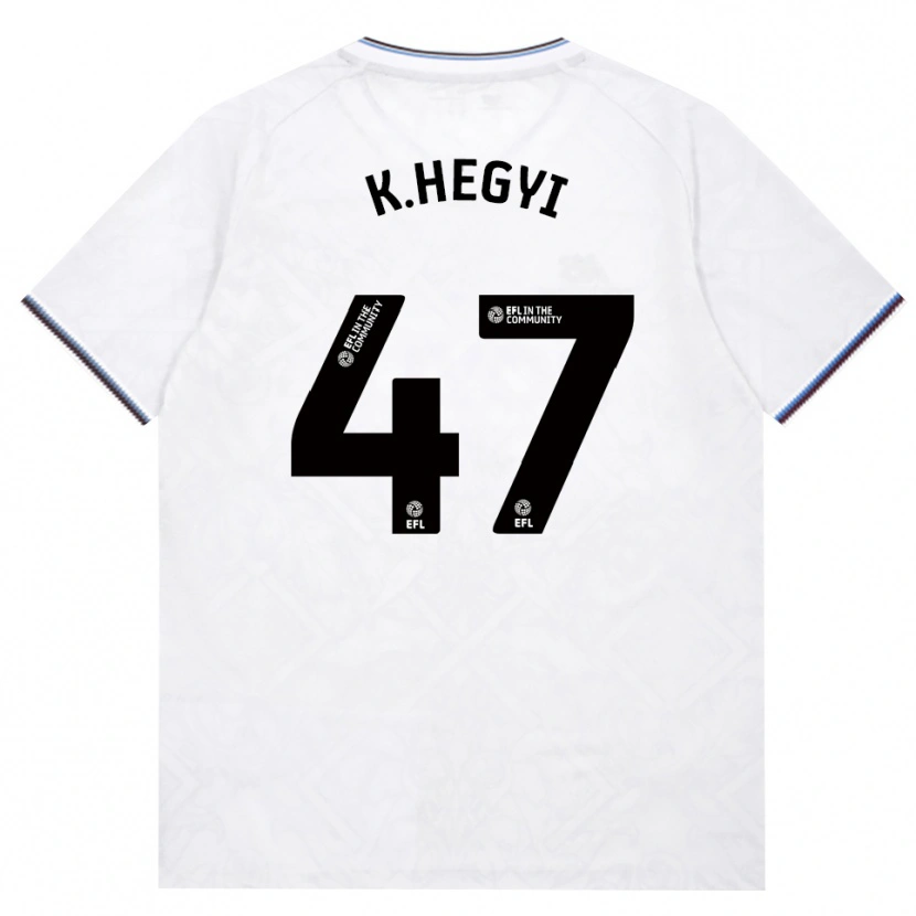 Danxen Niño Camiseta Krisztian Hegyi #47 Borgoña Blanco 2ª Equipación 2026/27 La Camisa