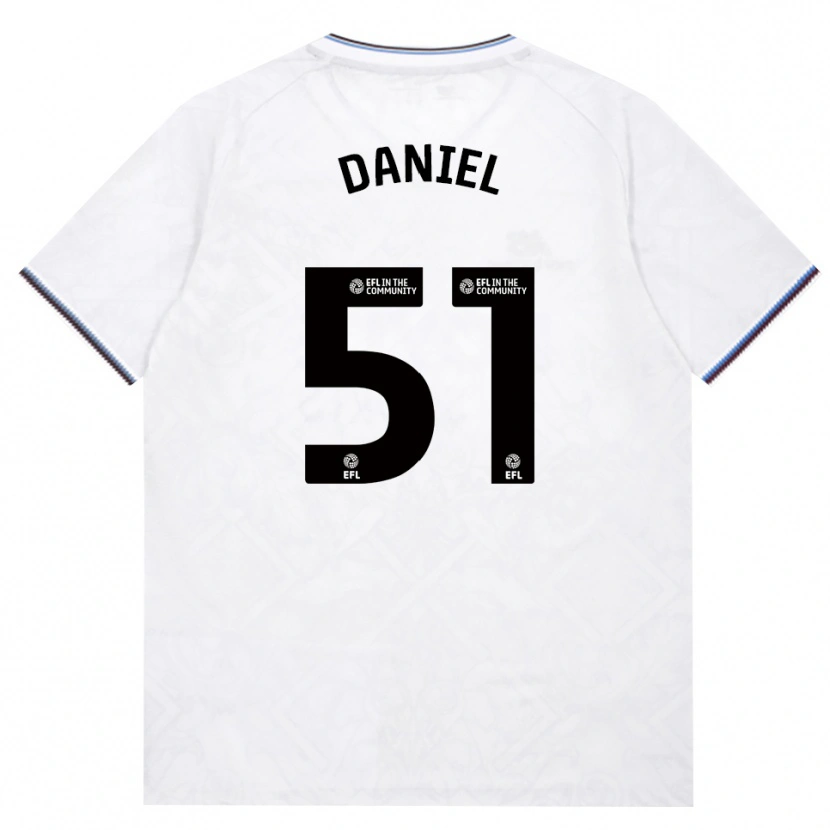 Danxen Niño Camiseta Daniel Chesters #51 Borgoña Blanco 2ª Equipación 2026/27 La Camisa