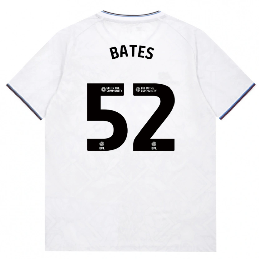 Danxen Niño Camiseta Billy Bates #52 Borgoña Blanco 2ª Equipación 2026/27 La Camisa