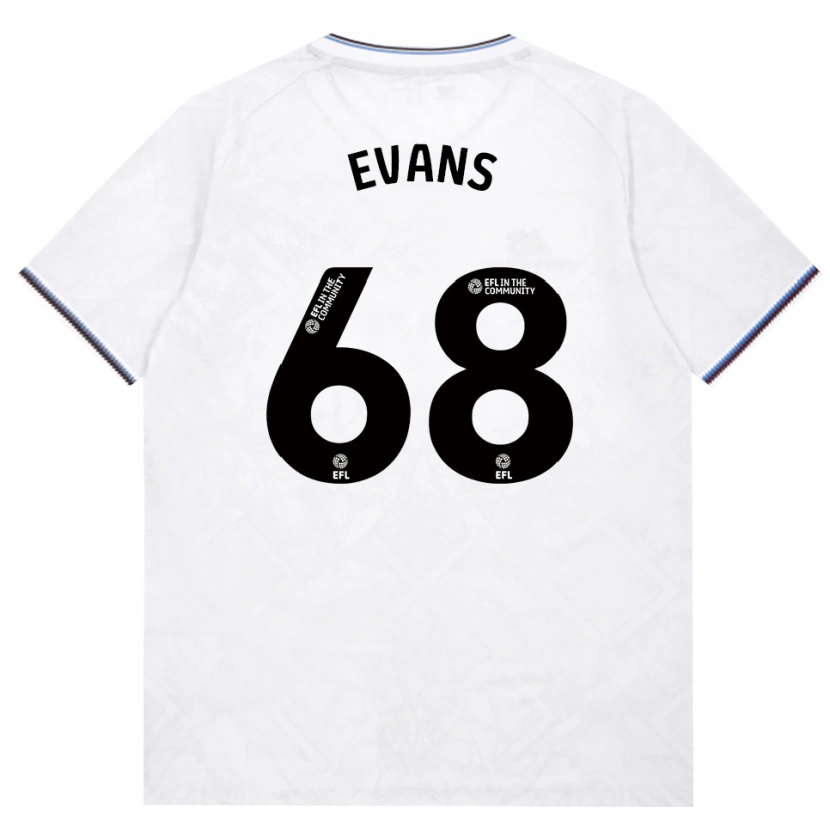 Danxen Niño Camiseta Isaac Evans #68 Borgoña Blanco 2ª Equipación 2026/27 La Camisa
