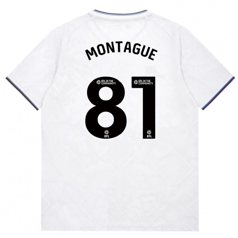 Danxen Niño Camiseta Harry Montague #81 Borgoña Blanco 2ª Equipación 2026/27 La Camisa