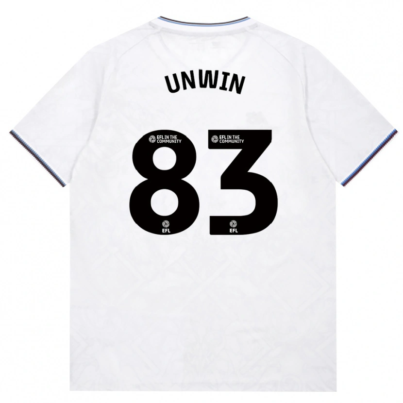 Danxen Niño Camiseta Jonathan Unwin #83 Borgoña Blanco 2ª Equipación 2026/27 La Camisa