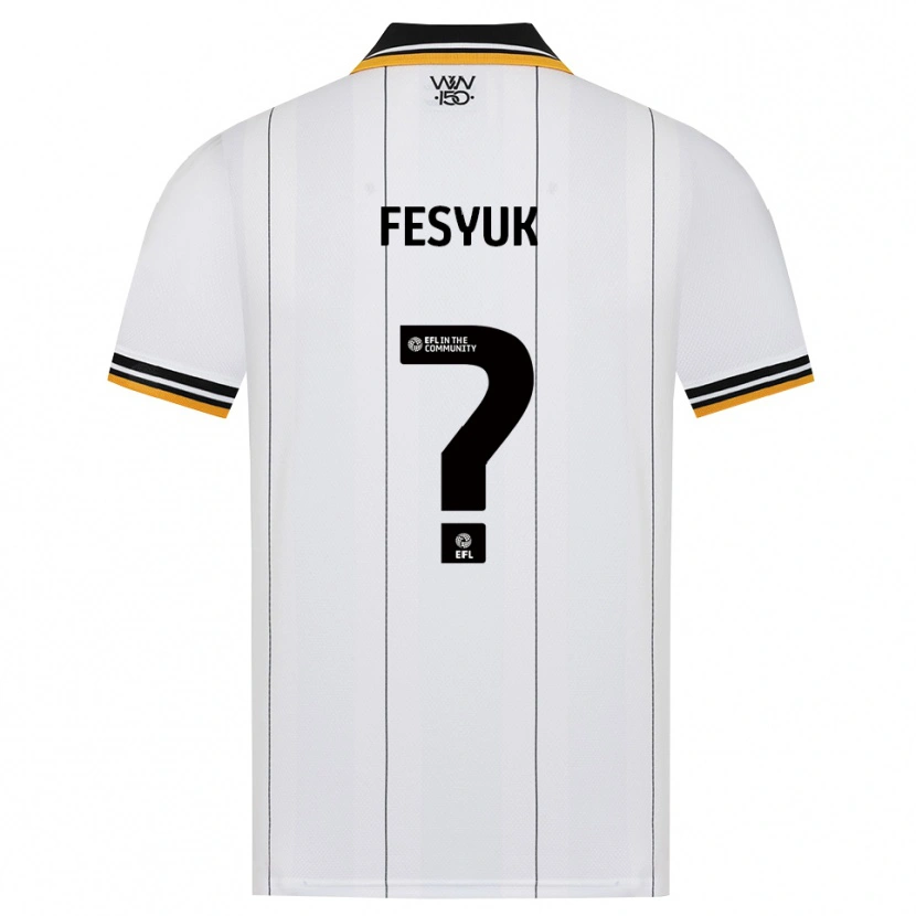 Danxen Niño Camiseta Justin-Alexander Fesyuk #0 Naranja Blanco Negro 2ª Equipación 2026/27 La Camisa