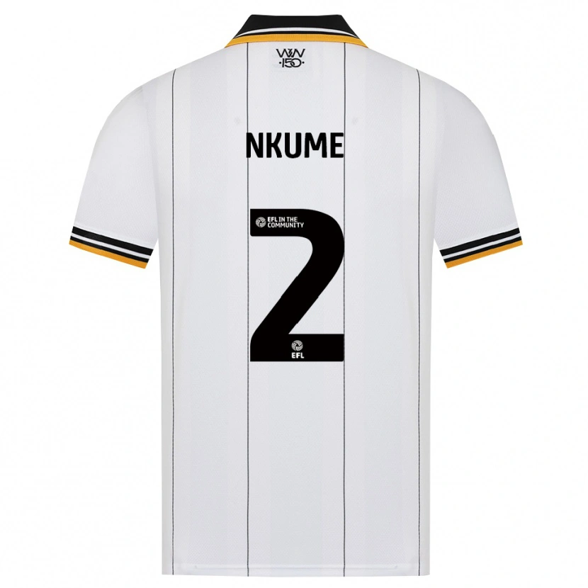 Danxen Niño Camiseta Saviour Nkume #2 Naranja Blanco Negro 2ª Equipación 2026/27 La Camisa