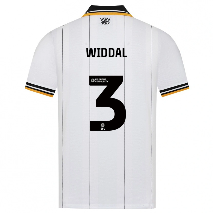 Danxen Niño Camiseta Natalie Widdal #3 Naranja Blanco Negro 2ª Equipación 2026/27 La Camisa