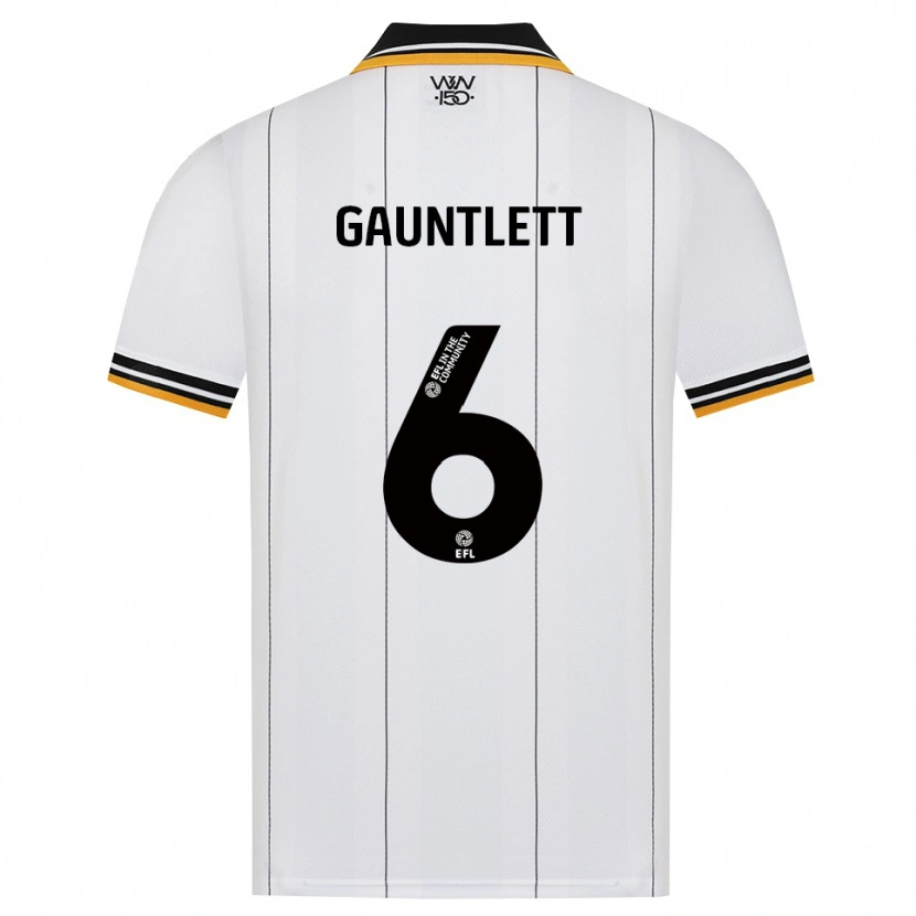 Danxen Niño Camiseta Maz Gauntlett #6 Naranja Blanco Negro 2ª Equipación 2026/27 La Camisa