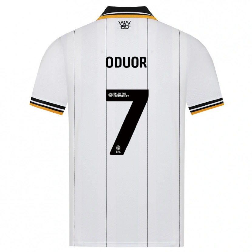Danxen Niño Camiseta Clive Oduor #7 Naranja Blanco Negro 2ª Equipación 2026/27 La Camisa