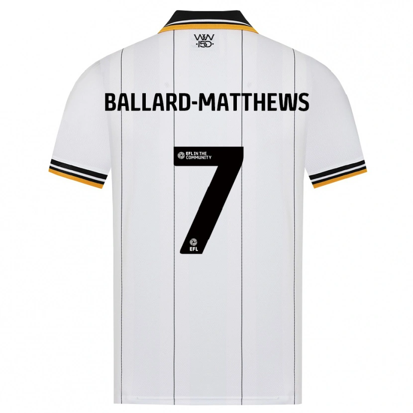 Danxen Niño Camiseta Emilio Ballard-Matthews #7 Naranja Blanco Negro 2ª Equipación 2026/27 La Camisa