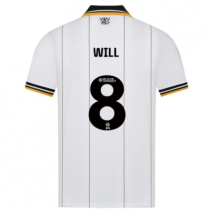 Danxen Niño Camiseta Merrick Will #8 Naranja Blanco Negro 2ª Equipación 2026/27 La Camisa