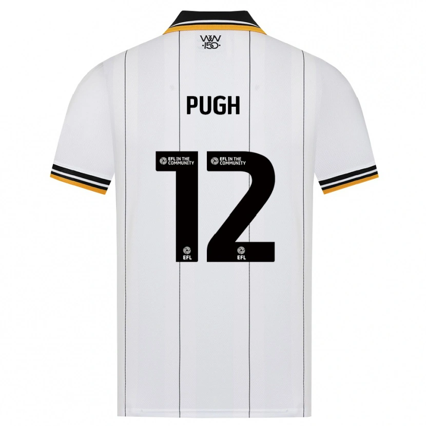 Danxen Niño Camiseta Caden Pugh #12 Naranja Blanco Negro 2ª Equipación 2026/27 La Camisa