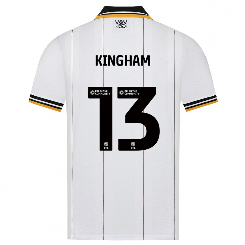 Danxen Niño Camiseta Joshua Kingham #13 Naranja Blanco Negro 2ª Equipación 2026/27 La Camisa