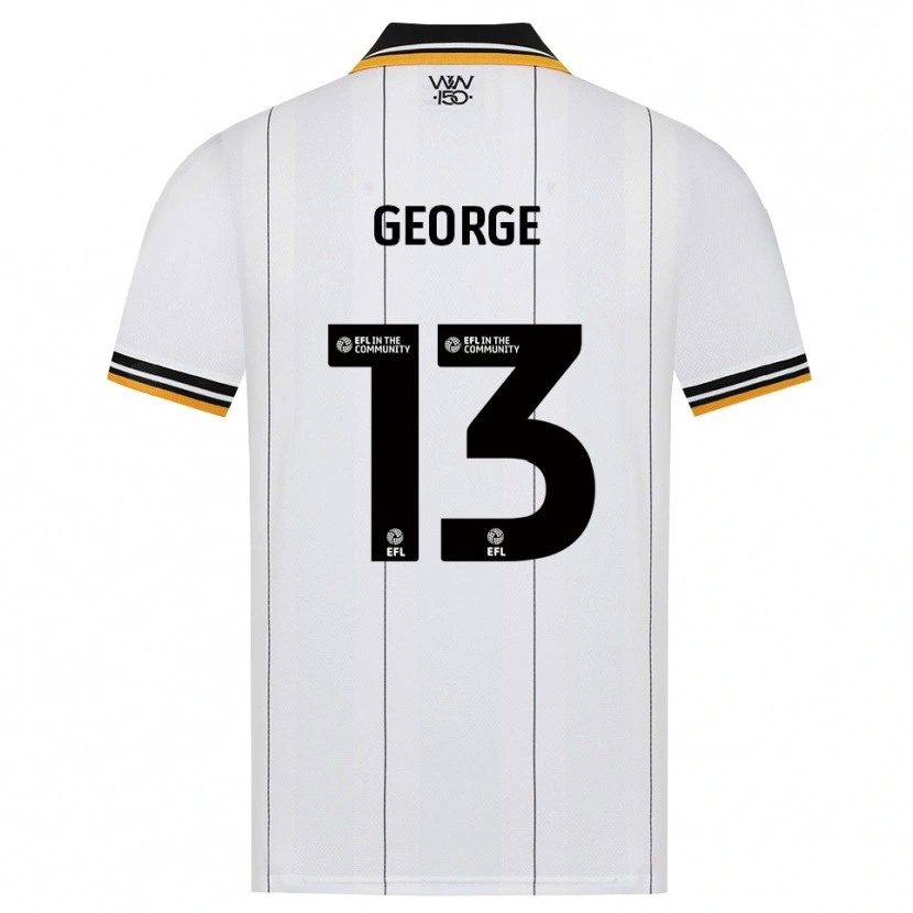 Danxen Niño Camiseta Harry George #13 Naranja Blanco Negro 2ª Equipación 2026/27 La Camisa