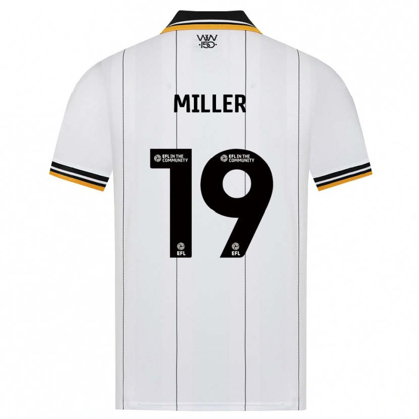 Danxen Niño Camiseta Ali Miller #19 Naranja Blanco Negro 2ª Equipación 2026/27 La Camisa
