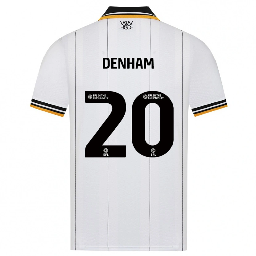 Danxen Niño Camiseta Ania Denham #20 Naranja Blanco Negro 2ª Equipación 2026/27 La Camisa