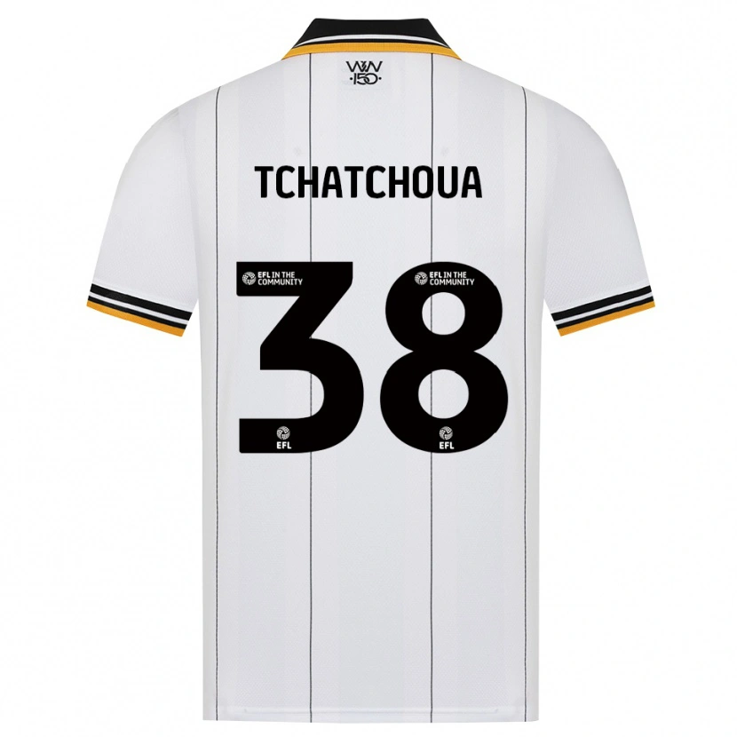 Danxen Niño Camiseta Jackson Tchatchoua #38 Naranja Blanco Negro 2ª Equipación 2026/27 La Camisa