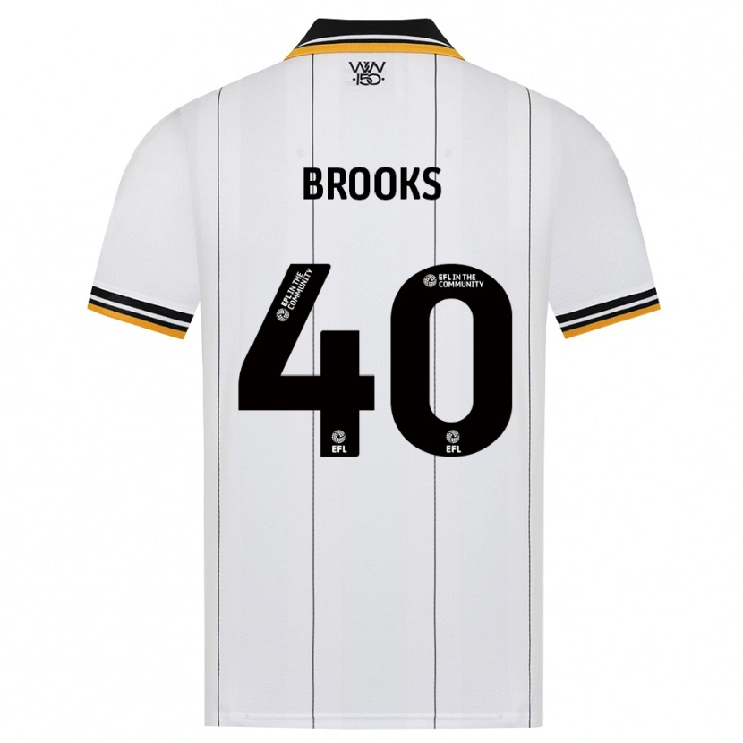 Danxen Niño Camiseta Alfie Brooks #40 Naranja Blanco Negro 2ª Equipación 2026/27 La Camisa
