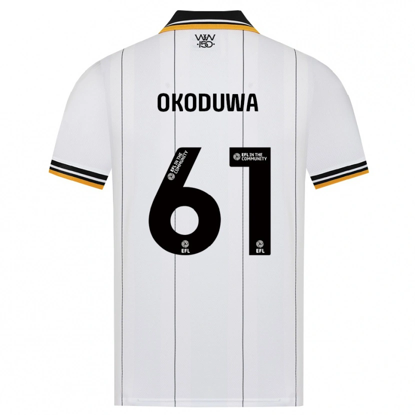 Danxen Niño Camiseta Wesley Okoduwa #61 Naranja Blanco Negro 2ª Equipación 2026/27 La Camisa