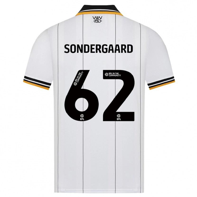 Danxen Niño Camiseta Andreas Sondergaard #62 Naranja Blanco Negro 2ª Equipación 2026/27 La Camisa