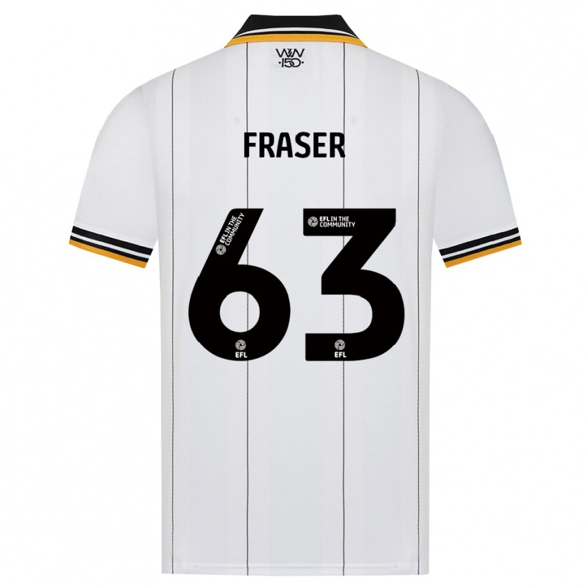 Danxen Niño Camiseta Nathan Fraser #63 Naranja Blanco Negro 2ª Equipación 2026/27 La Camisa