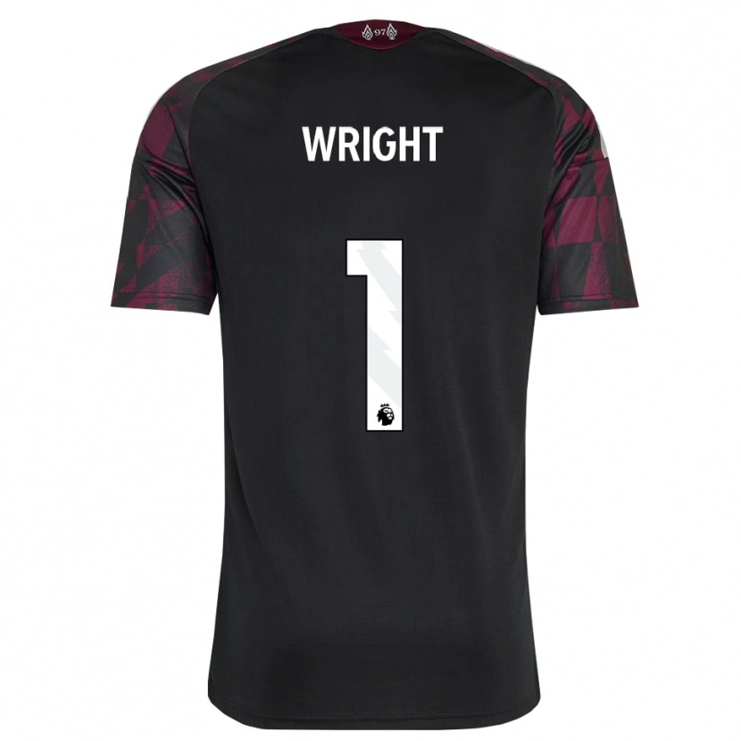 Danxen Niño Camiseta Matty Wright #1 Negro Blanco Púrpura Equipación Tercera 2026/27 La Camisa