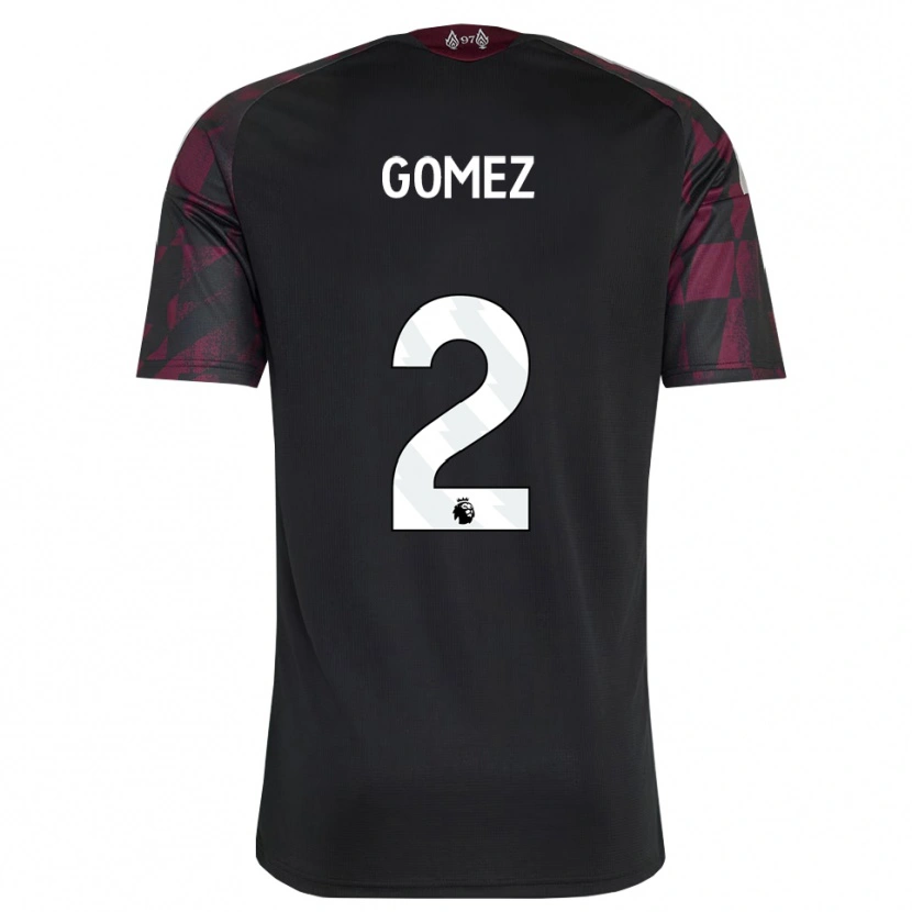 Danxen Niño Camiseta Joe Gomez #2 Negro Blanco Púrpura Equipación Tercera 2026/27 La Camisa