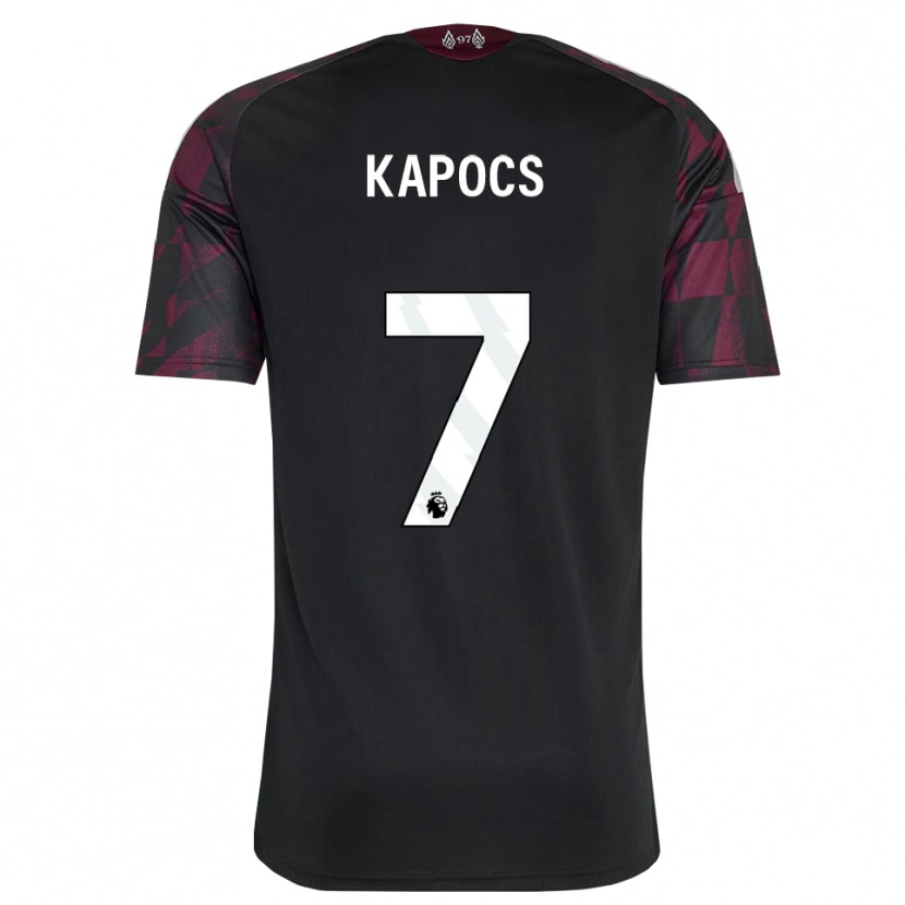 Danxen Niño Camiseta Cornelia Kapocs #7 Negro Blanco Púrpura Equipación Tercera 2026/27 La Camisa