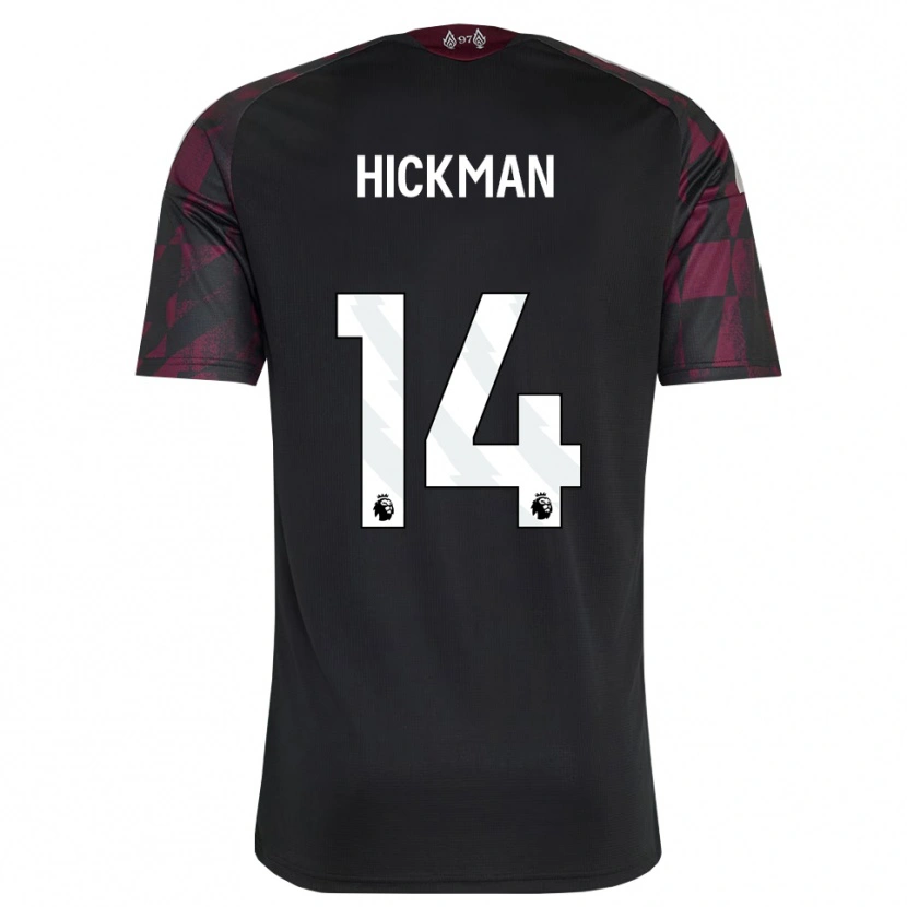 Danxen Niño Camiseta Ellis Hickman #14 Negro Blanco Púrpura Equipación Tercera 2026/27 La Camisa