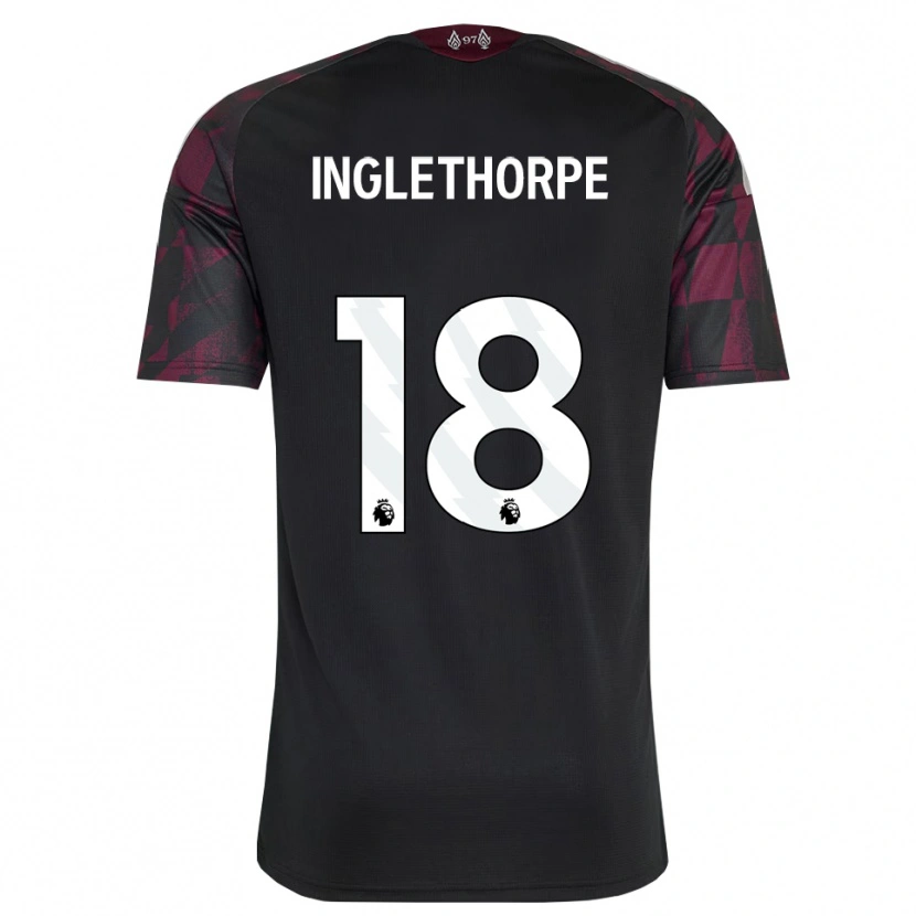 Danxen Niño Camiseta Finn Inglethorpe #18 Negro Blanco Púrpura Equipación Tercera 2026/27 La Camisa
