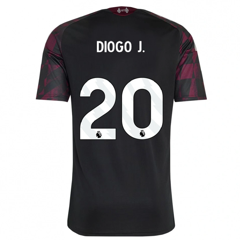 Danxen Niño Camiseta Diogo Jota #20 Negro Blanco Púrpura Equipación Tercera 2026/27 La Camisa