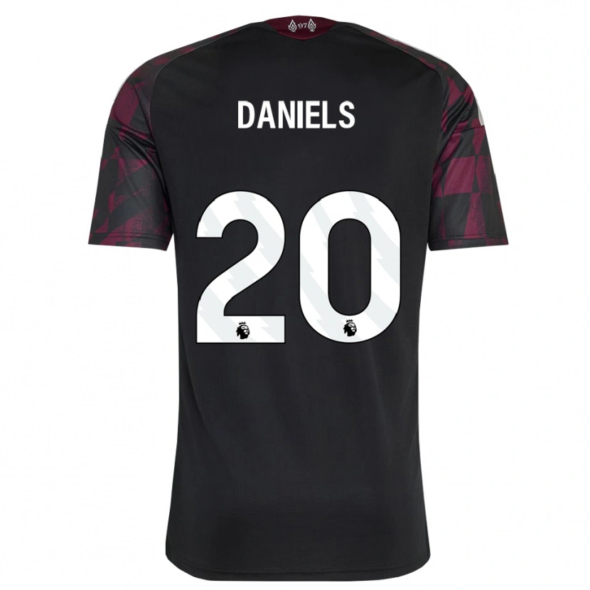 Danxen Niño Camiseta Yana Daniels #20 Negro Blanco Púrpura Equipación Tercera 2026/27 La Camisa