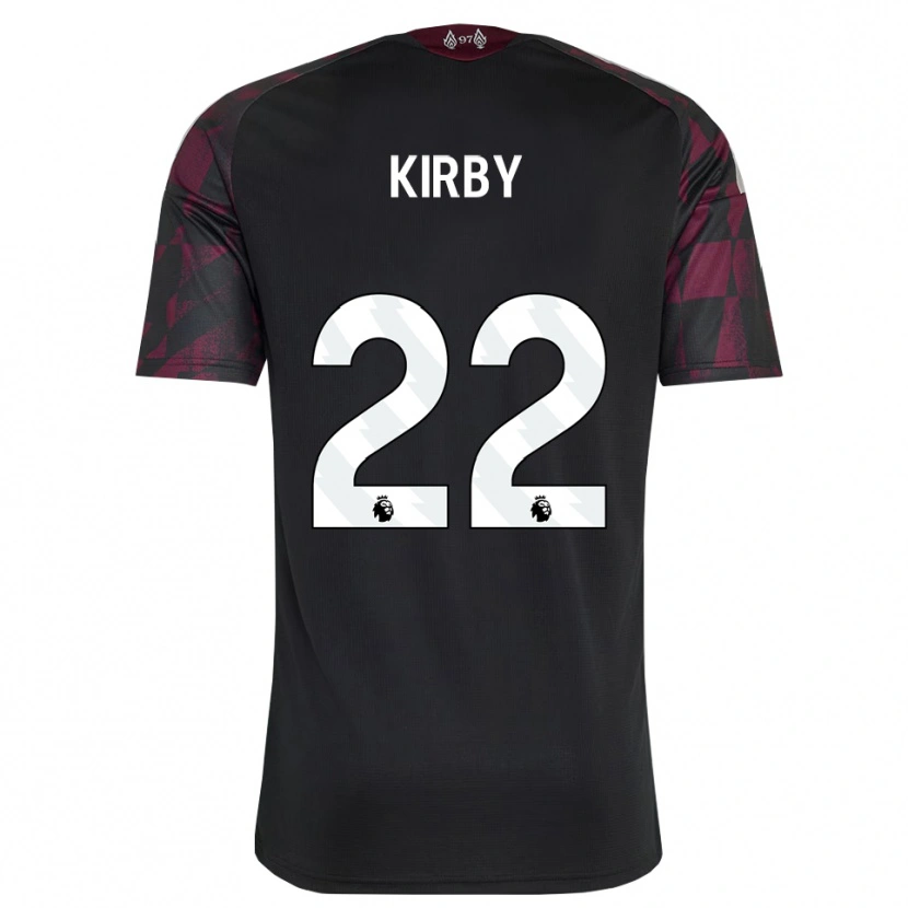 Danxen Niño Camiseta Faye Kirby #22 Negro Blanco Púrpura Equipación Tercera 2026/27 La Camisa