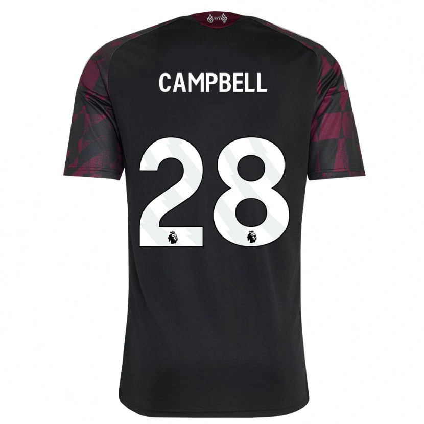 Danxen Niño Camiseta Megan Campbell #28 Negro Blanco Púrpura Equipación Tercera 2026/27 La Camisa