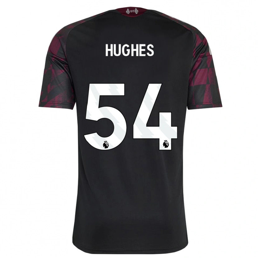 Danxen Niño Camiseta Liam Hughes #54 Negro Blanco Púrpura Equipación Tercera 2026/27 La Camisa