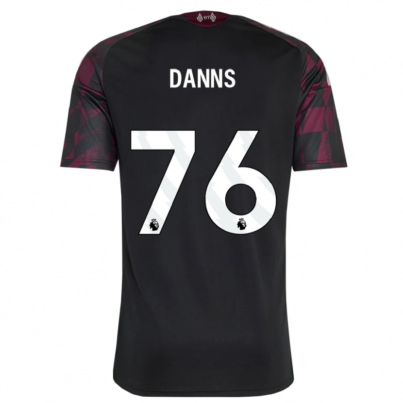 Danxen Niño Camiseta Jayden Danns #76 Negro Blanco Púrpura Equipación Tercera 2026/27 La Camisa
