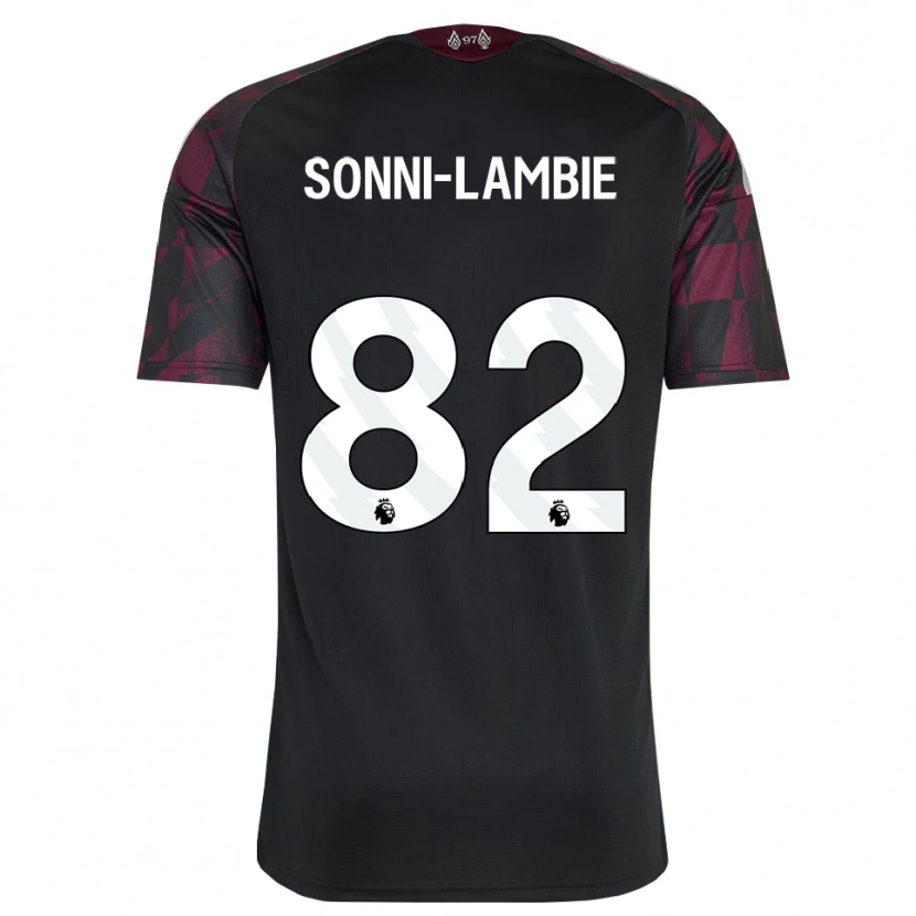 Danxen Niño Camiseta Joshua Sonni-Lambie #82 Negro Blanco Púrpura Equipación Tercera 2026/27 La Camisa