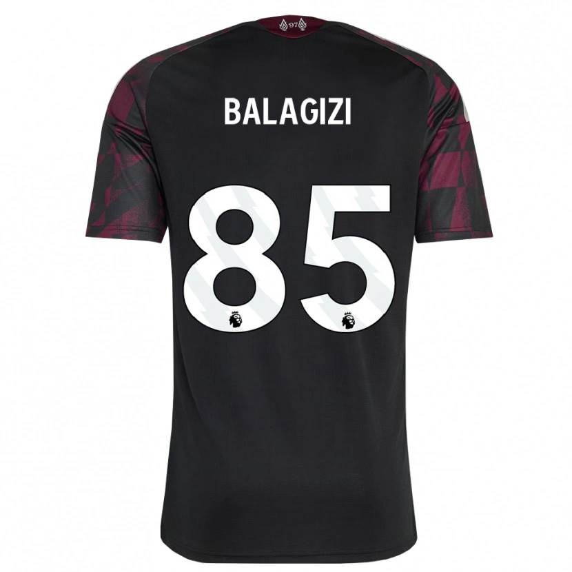 Danxen Niño Camiseta James Balagizi #85 Negro Blanco Púrpura Equipación Tercera 2026/27 La Camisa