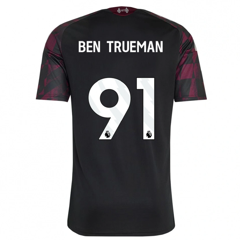 Danxen Niño Camiseta Ben Trueman #91 Negro Blanco Púrpura Equipación Tercera 2026/27 La Camisa