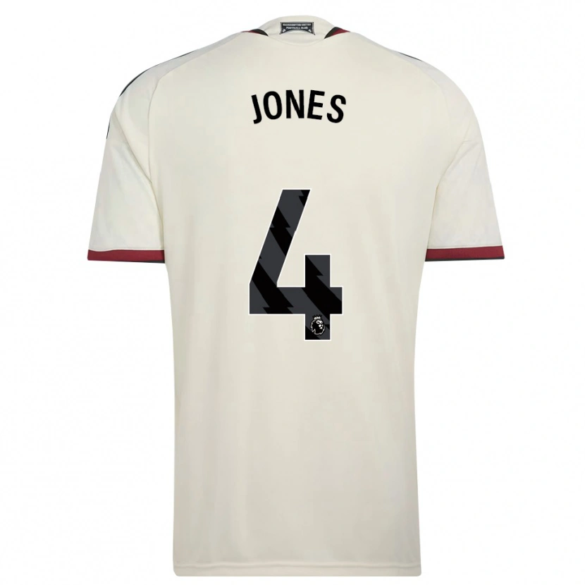 Danxen Niño Camiseta Phil Jones #4 Beige Negro Rojo Equipación Tercera 2026/27 La Camisa