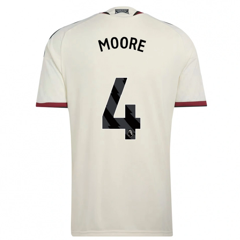 Danxen Niño Camiseta Jade Moore #4 Beige Negro Rojo Equipación Tercera 2026/27 La Camisa