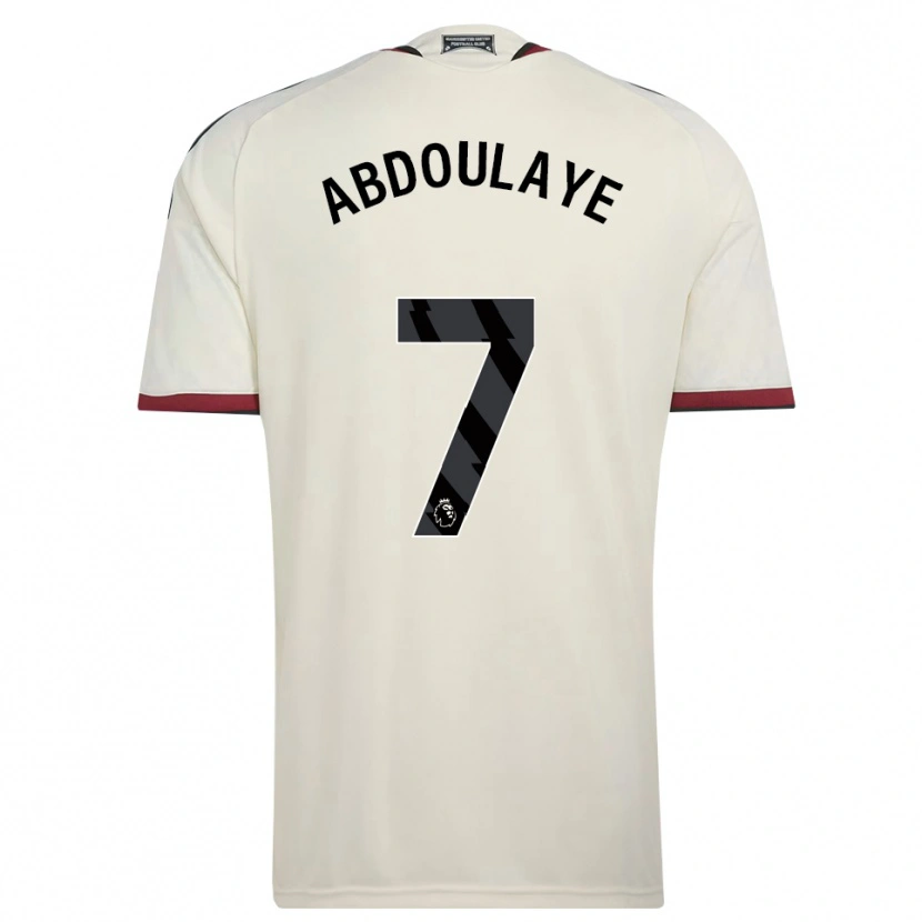 Danxen Niño Camiseta Douka Nkoto #7 Beige Negro Rojo Equipación Tercera 2026/27 La Camisa